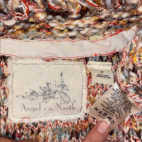 Anthro Angel of the North Yarn Sweater Blazer - Picture 6 of 9